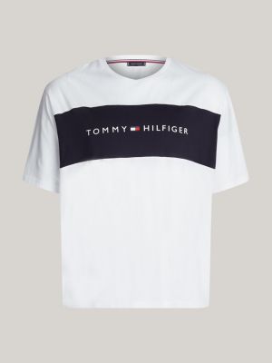 Black and white tommy hilfiger shirt on sale