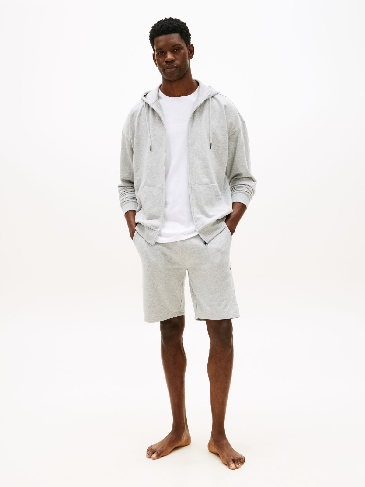 TH Original Logo Sweat Shorts — Grey