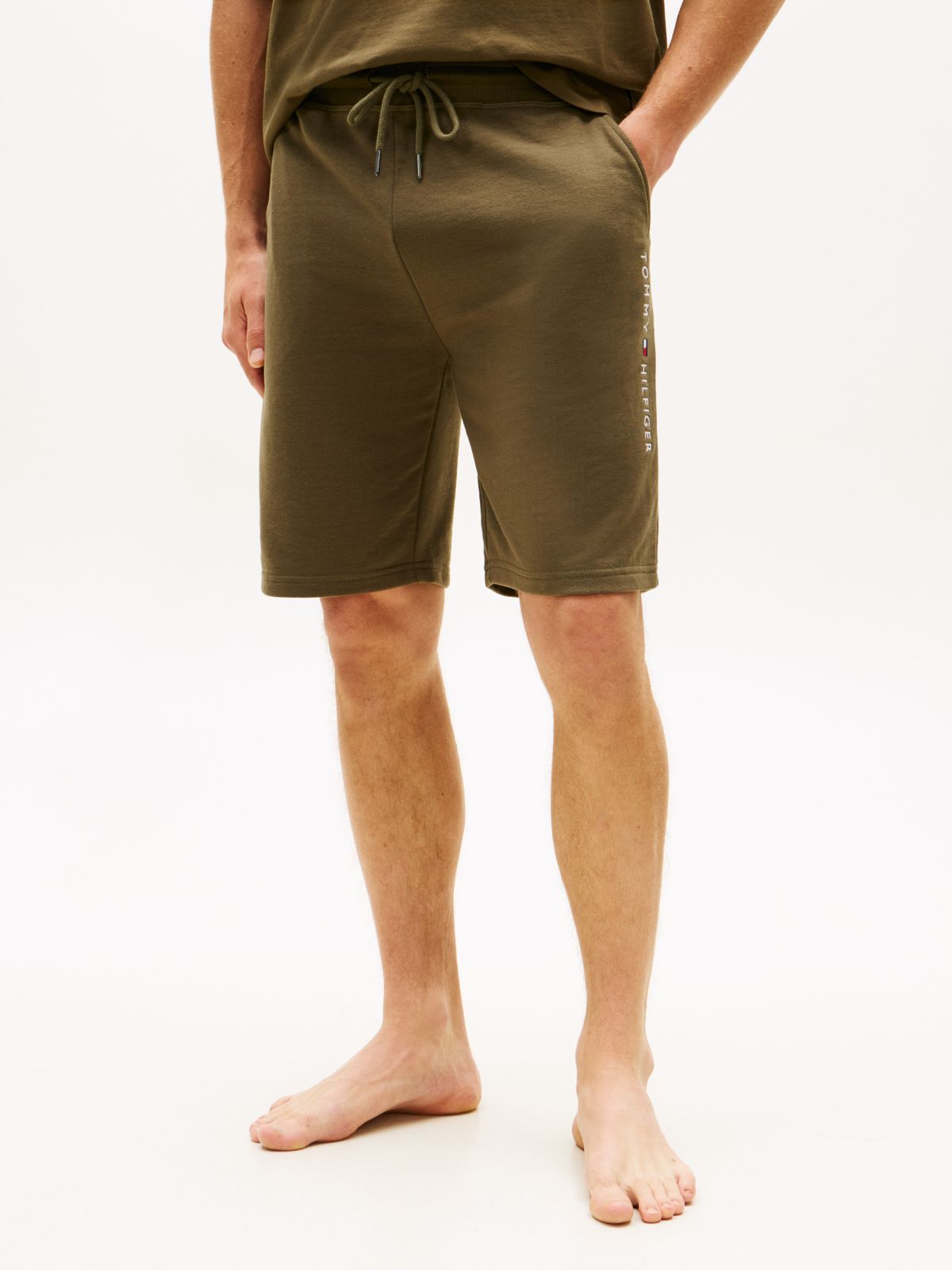 TH Original Logo Sweat Shorts — Khaki