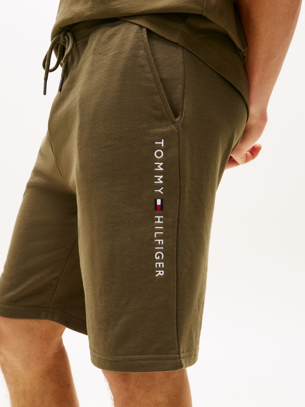 TH Original Logo Sweat Shorts — Khaki