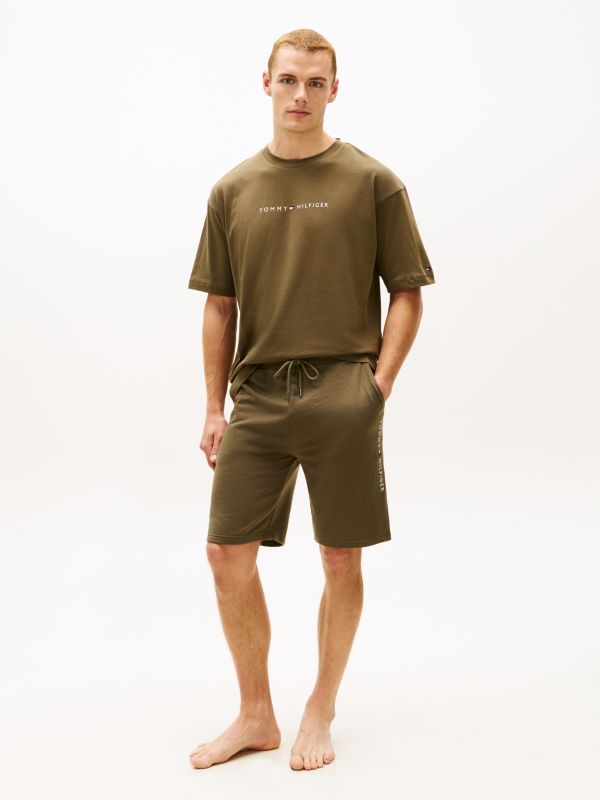 TH Original Logo Sweat Shorts — Khaki