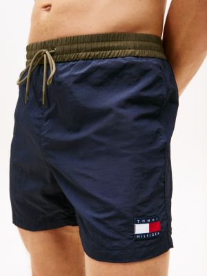 multi heritage mid length swim shorts for men tommy hilfiger