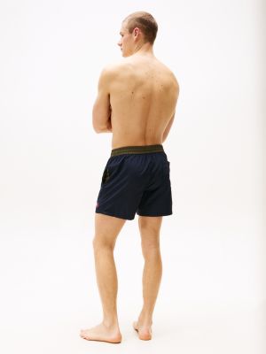 multi heritage mid length swim shorts for men tommy hilfiger