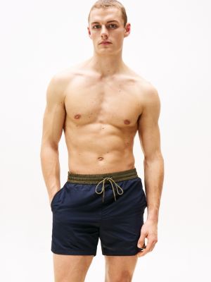 multi heritage mid length swim shorts for men tommy hilfiger