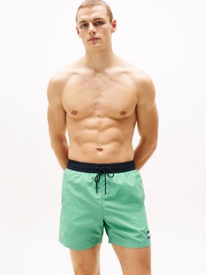green heritage mid length swim shorts for men tommy hilfiger