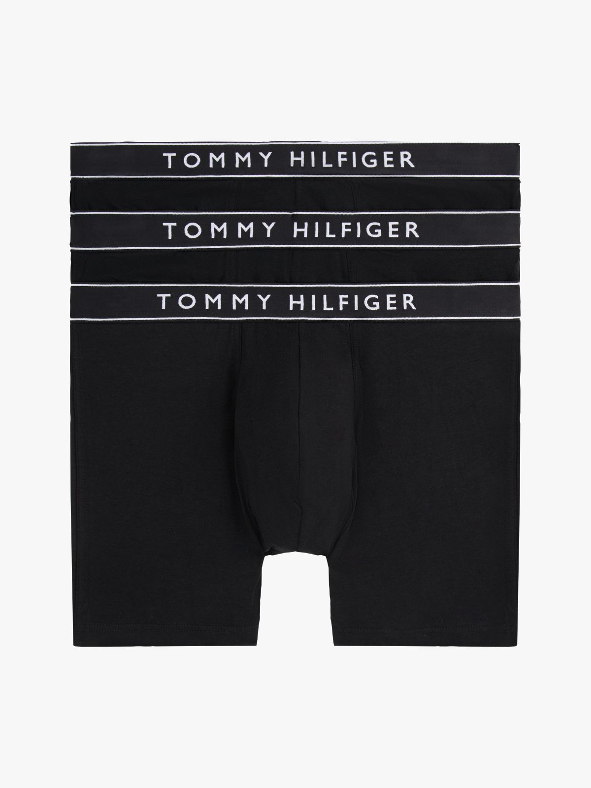 3-Pack Essential Logo Waistband Boxer Briefs — Black