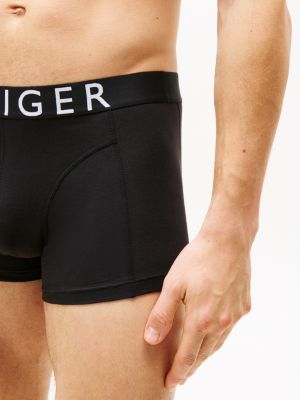 multi 3-pack logo waistband trunks for men tommy hilfiger