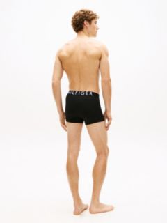 3-Pack Contrast Logo Waistband Trunks — Black 5