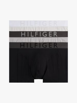 3 pack boxer aderenti in microfibra con logo multicolore da uomini tommy hilfiger