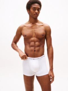 3-Pack Microfibre Logo Waistband Trunks — Black 8