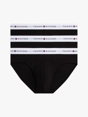 lot de 3 slips signature ceinture à logo yellow pour hommes tommy hilfiger