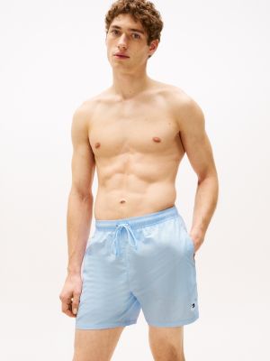 short de bain mi-long essential bleu pour hommes tommy hilfiger