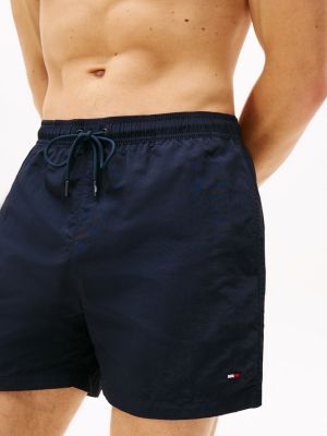 blue essential mid length swim shorts for men tommy hilfiger