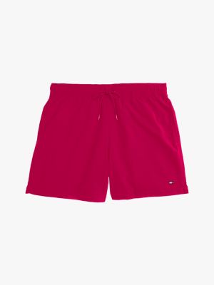 rosa essential mittellange badeshorts für herren - tommy hilfiger