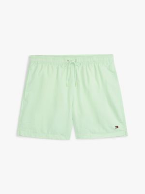 green signature logo mid length swim shorts for men tommy hilfiger