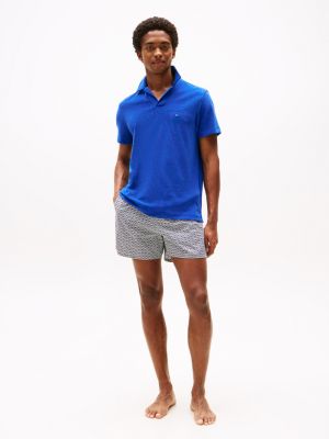 multi mittellange badeshorts mit print für herren - tommy hilfiger