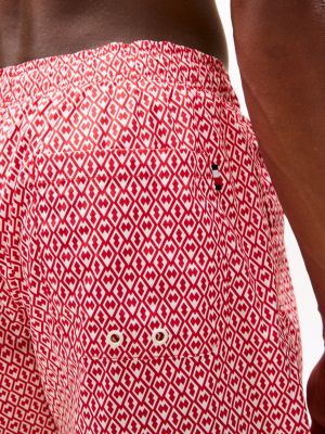 multi print mid length swim trunks for men tommy hilfiger