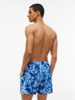 Essential Print Mid Length Swim Shorts — Blue 4
