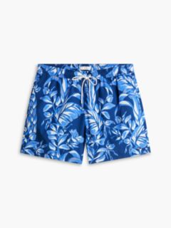 Essential Print Mid Length Swim Shorts — Blue 5