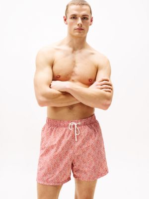 multi print mid length swim trunks for men tommy hilfiger