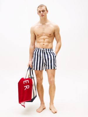 multi print mid length swim trunks for men tommy hilfiger