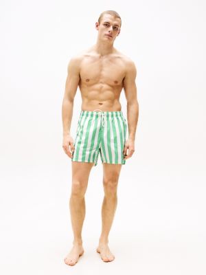 multi mittellange badeshorts mit print für herren - tommy hilfiger