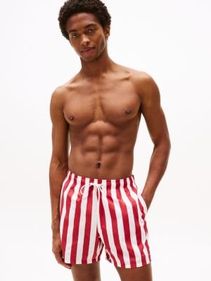 multi print mid length swim trunks for men tommy hilfiger