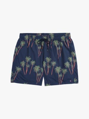 multi mittellange badeshorts mit print für herren - tommy hilfiger