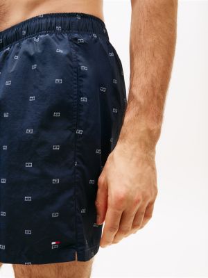 multi print mid length swim trunks for men tommy hilfiger