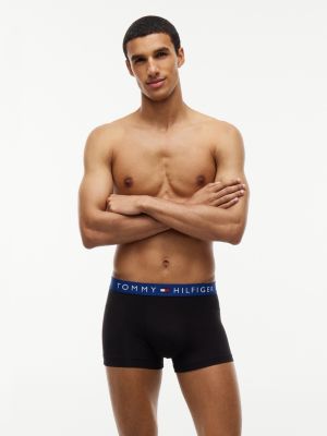 grey 5-pack th original logo waistband trunks for men tommy hilfiger