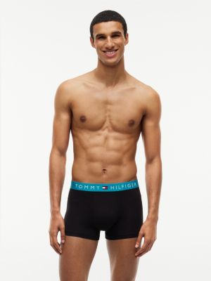 grey 5-pack th original logo waistband trunks for men tommy hilfiger