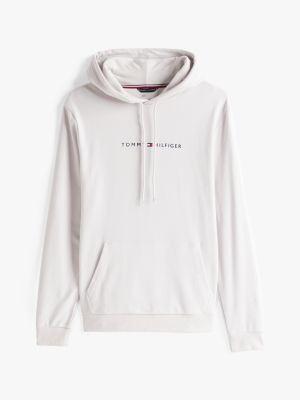 sudadera con capucha th original blanco de hombres tommy hilfiger