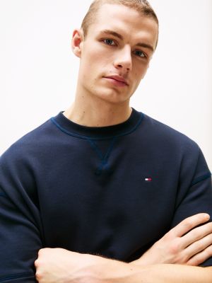 niebieski t-shirt o luźnym kroju dla mężczyźni - tommy hilfiger