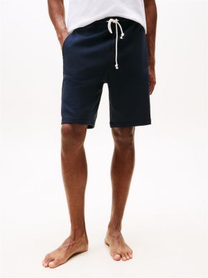 blauw lounge-short voor heren - tommy hilfiger