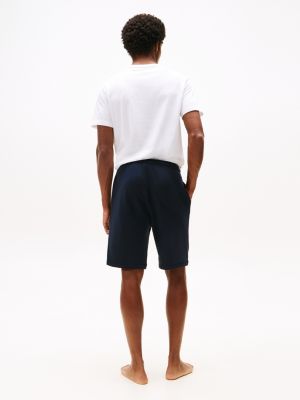 short d'intérieur bleu pour hommes tommy hilfiger