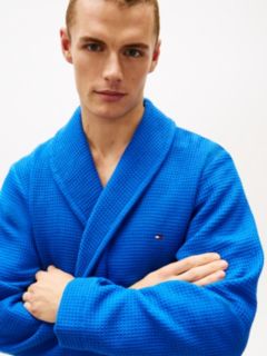 TH Original Waffle Knit Bathrobe — Blue 2