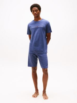 blue th original lounge t-shirt for men tommy hilfiger