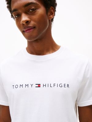 weiß original lounge-t-shirt für herren - tommy hilfiger