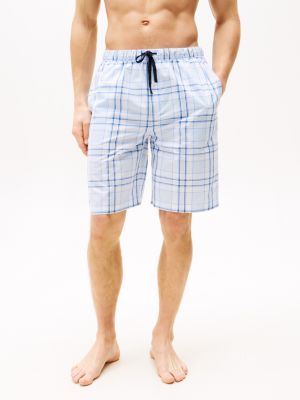 multi original gewebte pyjama-shorts mit print für herren - tommy hilfiger