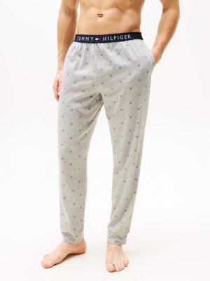 grey original jersey-pyjamahose mit bündchen für herren - tommy hilfiger