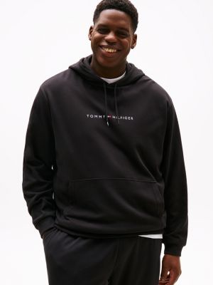 black plus th original lounge hoody for men tommy hilfiger