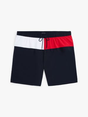 costume boxer lungo plus multicolore da uomini tommy hilfiger