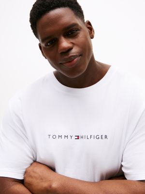white plus th original lounge t-shirt for men tommy hilfiger