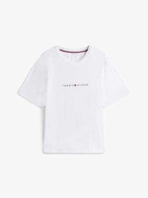 white plus th original lounge t-shirt for men tommy hilfiger