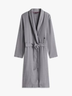TH Original Micro Herringbone Bathrobe — Grey 5