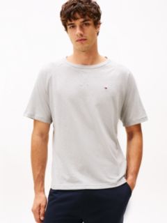 Textured Raglan Sleeve Lounge T-Shirt — Grey 1