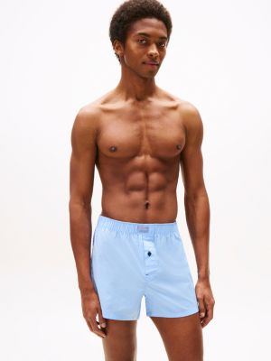 grau 3er-pack heritage web-boxershorts mit print für herren - tommy hilfiger