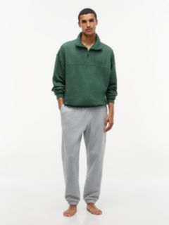 TH Original Terry Quarter-Zip Lounge Jumper — Green 2