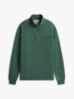 TH Original Terry Quarter-Zip Lounge Jumper — Green 5