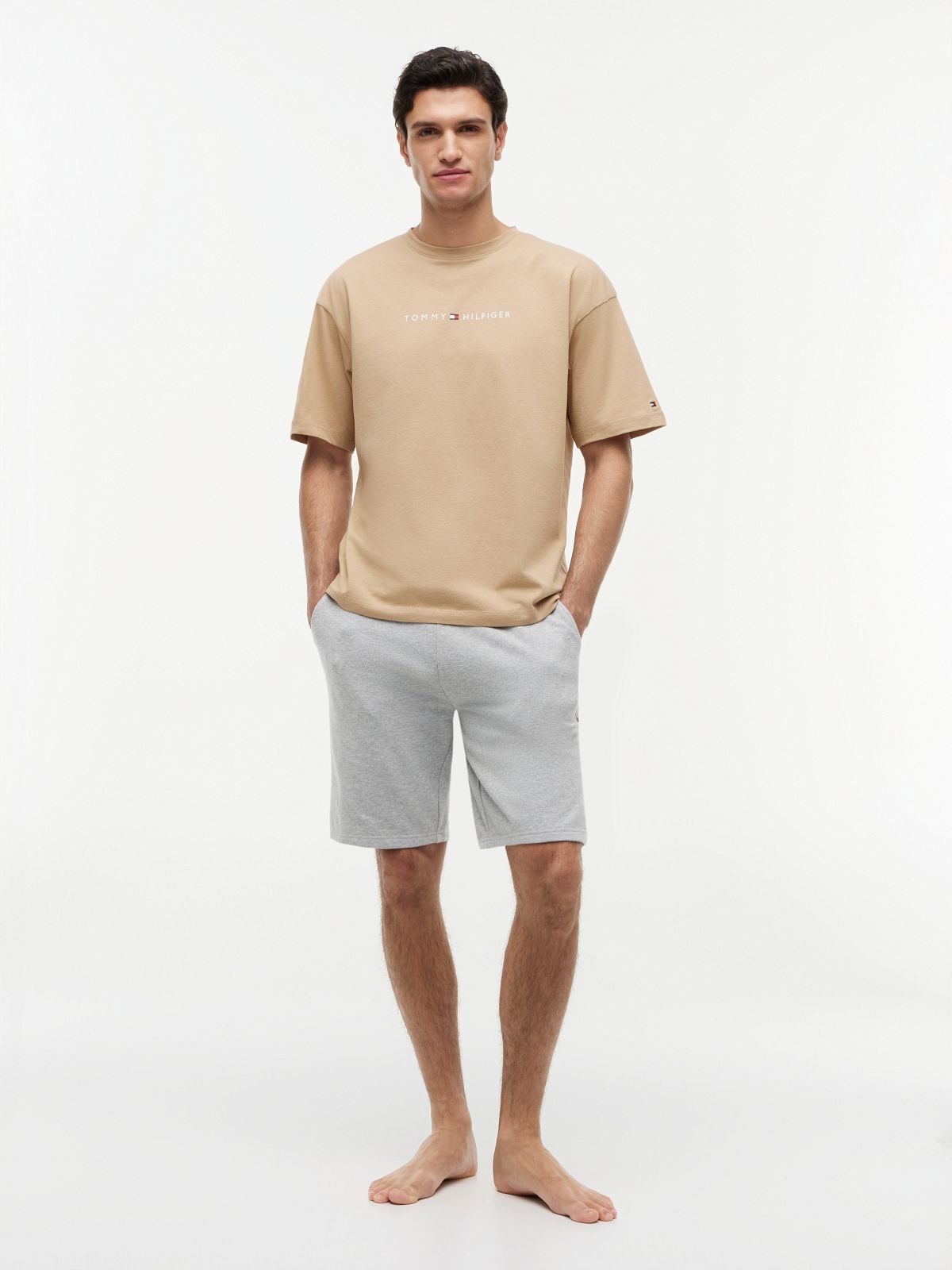 TH Original Logo Lounge T-Shirt — Beige